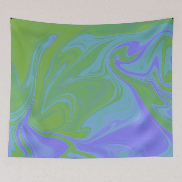 Item preview, Green Purple Blue Liquid Art. Liquid Marble. Abstract Design. designed and sold by Jason123za.