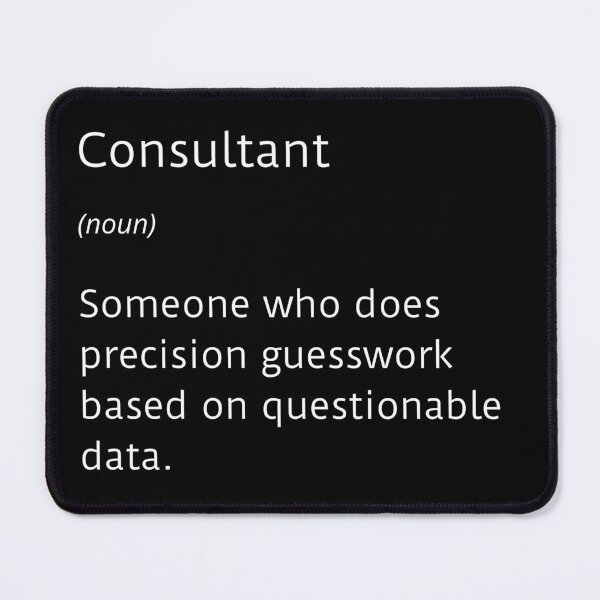 Item preview, Consultant funny definition - large text designed and sold by ArtsySue.