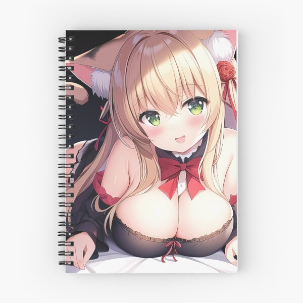 Item preview, Anime catgirl on the bed designed and sold by 100PercentOtaku.