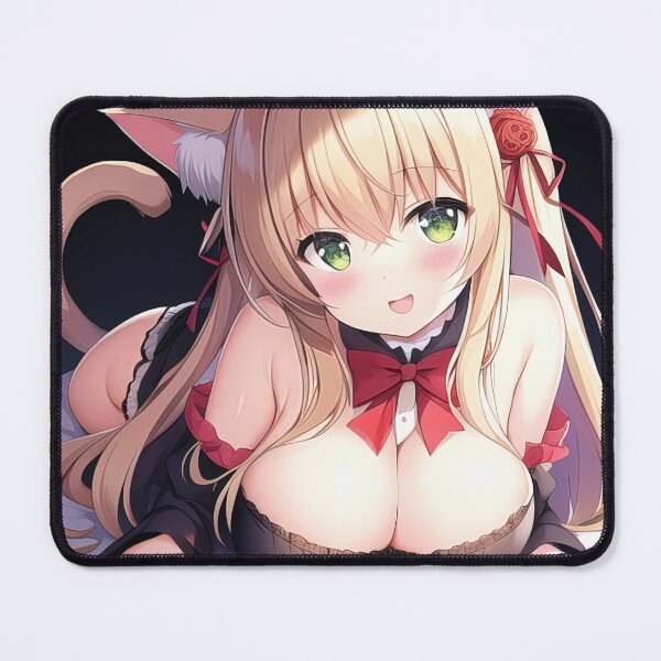 Item preview, Anime catgirl on the bed designed and sold by 100PercentOtaku.
