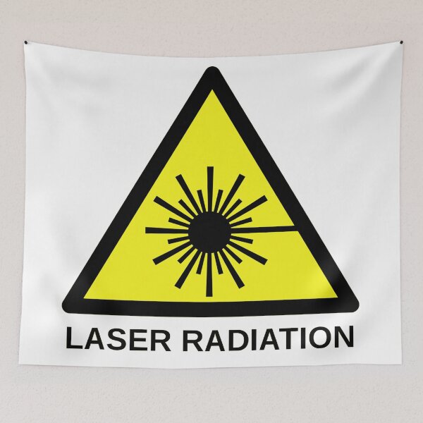 Item preview, Laser radiation Warning designed and sold by ricemann.