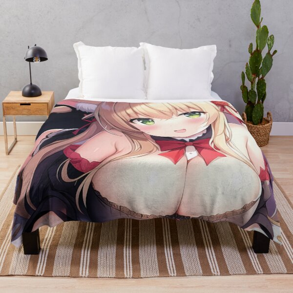 Item preview, Anime catgirl on the bed designed and sold by 100PercentOtaku.