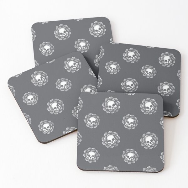 Item preview, Deadly By Nature Flower Skulls designed and sold by Midnight Coffee.
