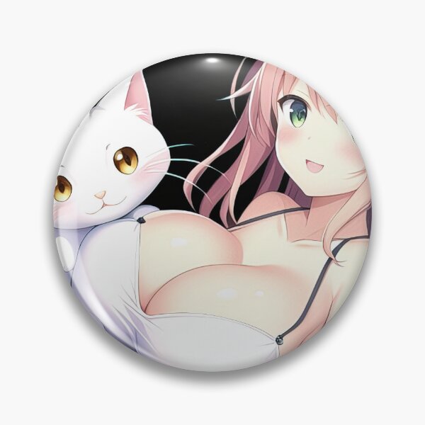 Item preview, Anime girl with her cat designed and sold by 100PercentOtaku.