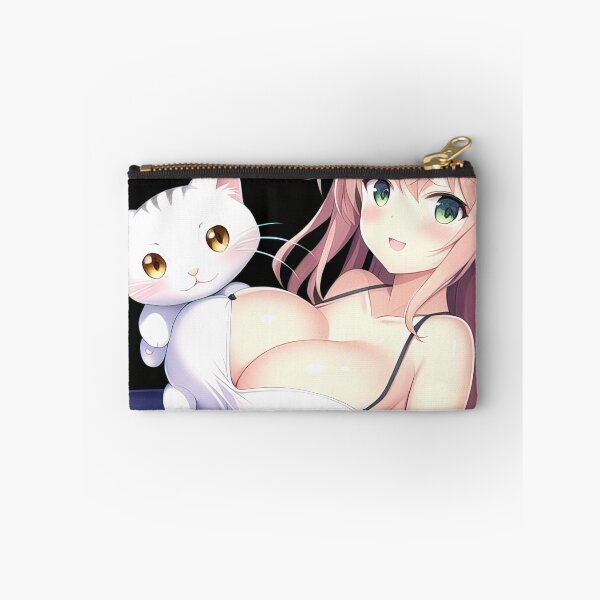 Item preview, Anime girl with her cat designed and sold by 100PercentOtaku.