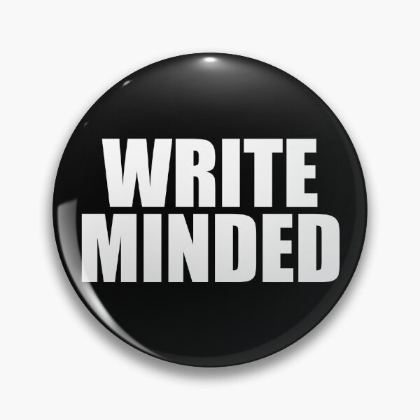 Item preview, Write Minded Bold White Words on Black designed and sold by Suzanne Uchytil.