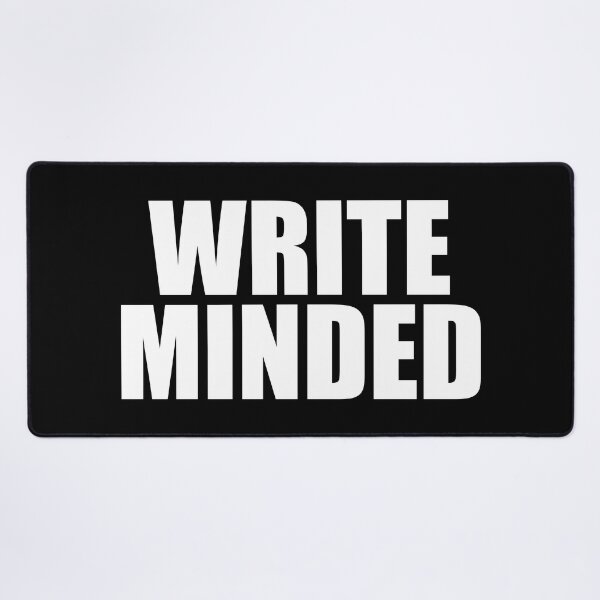 Item preview, Write Minded Bold White Words on Black designed and sold by Suzanne Uchytil.