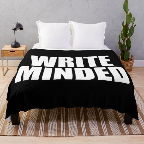 Item preview, Write Minded Bold White Words on Black designed and sold by Suzanne Uchytil.