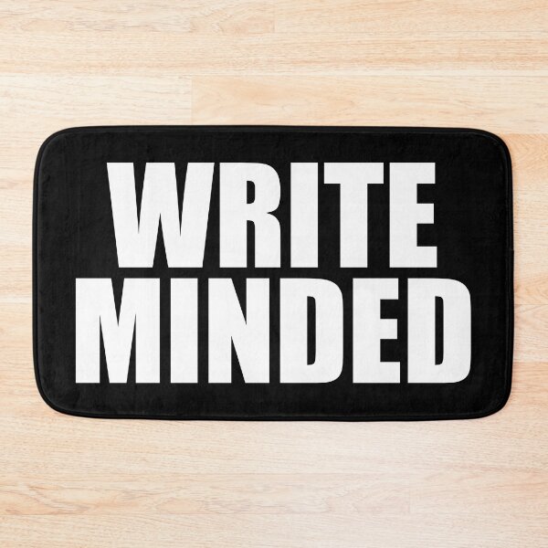 Item preview, Write Minded Bold White Words on Black designed and sold by Suzanne Uchytil.