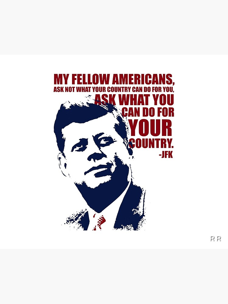 Mug isotherme « JFK Citation célèbre Ne demandez pas