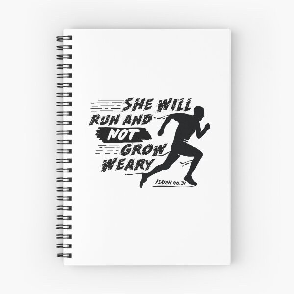 Item preview, She Will Run and not Grow Weary|she will soar on wings like eagles|she will run and not grow weary shirt|marathon gift|track and field gifts|running shirt|cross country coach|gift for runner designed and sold by MrStylish97.