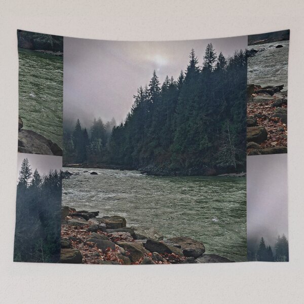 Item preview, Misty Riverside Reflection designed and sold by BirdsongAndBear.