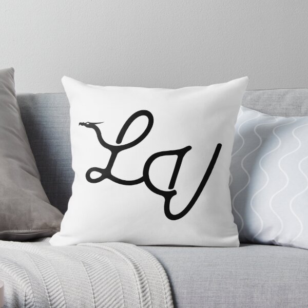 L.V. Varsity Initials, Varsity Letters, Black And White, Personalised  Gifts Throw Pillow for Sale by Avo And Sriracha