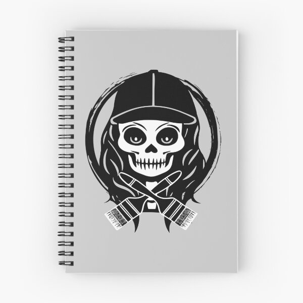 Item preview, Female Painter Skull and Paint Brushes Crossed Tools Black Logo designed and sold by Nuletto.