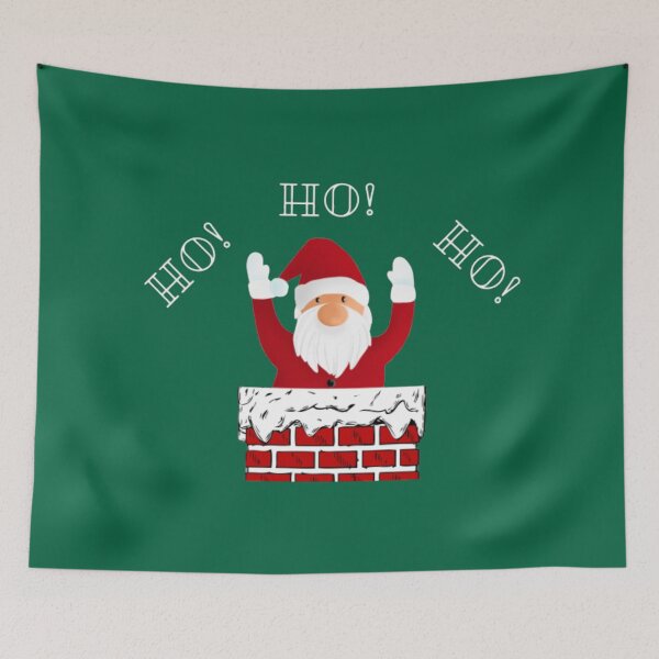 Item preview, Ho! Ho! Ho! Santa In Chimney designed and sold by LMoonDesigns.