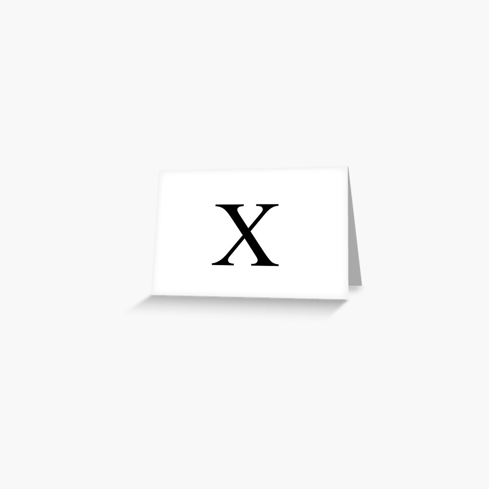 roman-number-x-greeting-card-for-sale-by-ftml-redbubble