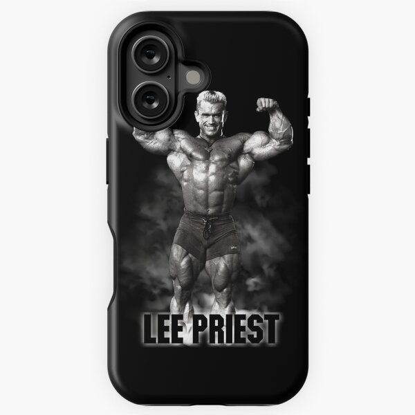 Vista previa del artículo con la obra «Culturista de doble bíceps Lee Priest», diseñado y vendido por almeapparel.
