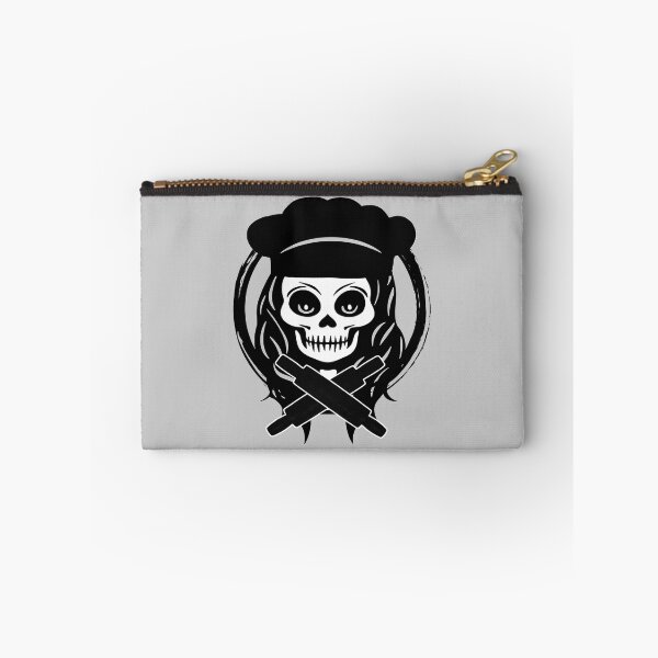 Item preview, Female Baker Skull and Rolling Pins Crossed Tools Black Logo designed and sold by Nuletto.