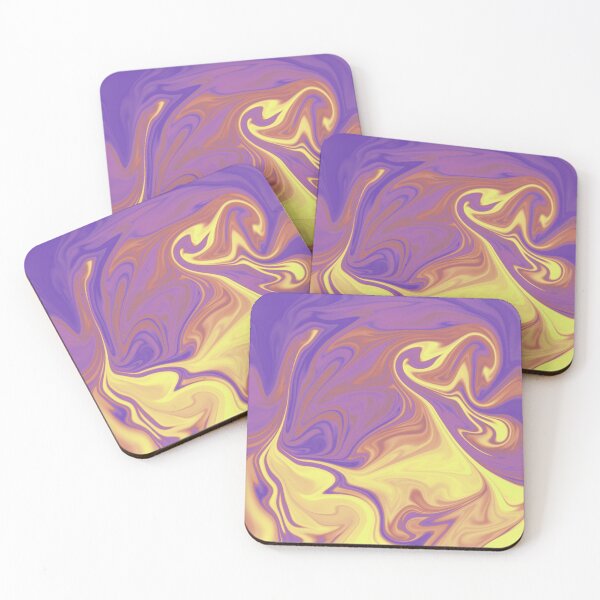 Item preview, Purple Blue Rust Yellow Liquid Art. Liquid Marble. Abstract Design. designed and sold by Jason123za.