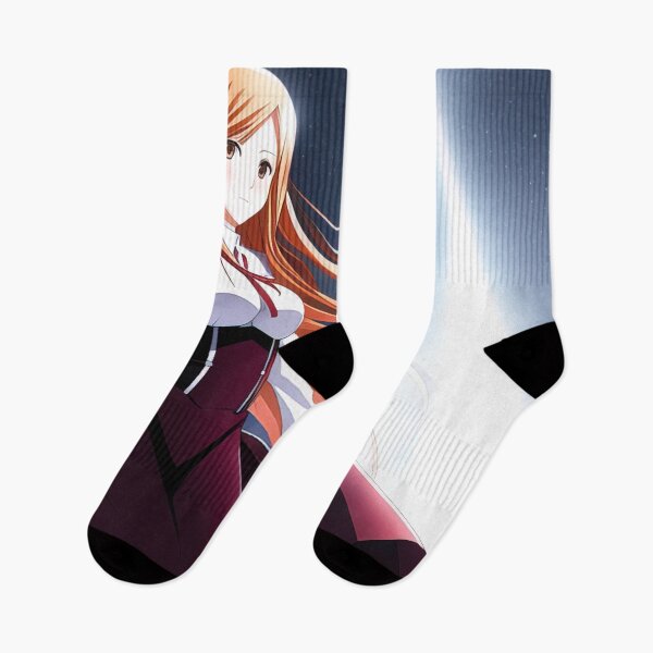 Item preview, Cure red hair anime girl holding her dress designed and sold by 100PercentOtaku.