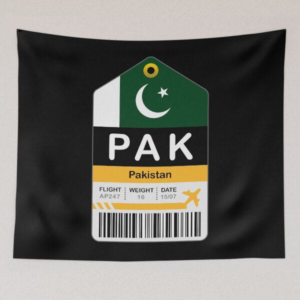 Artikelvorschau, Pakistan Luggage Tag - Airport entworfen und verkauft von oclatikaz.