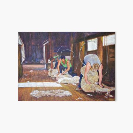 Shearing at Tarcombe Art Board Print