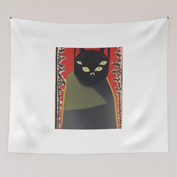 Item preview, Black Sindhi cat from Shikharpur had too much of John stuart mill and now needs a bit of vodka martini designed and sold by Ioncure Design Studio 1.