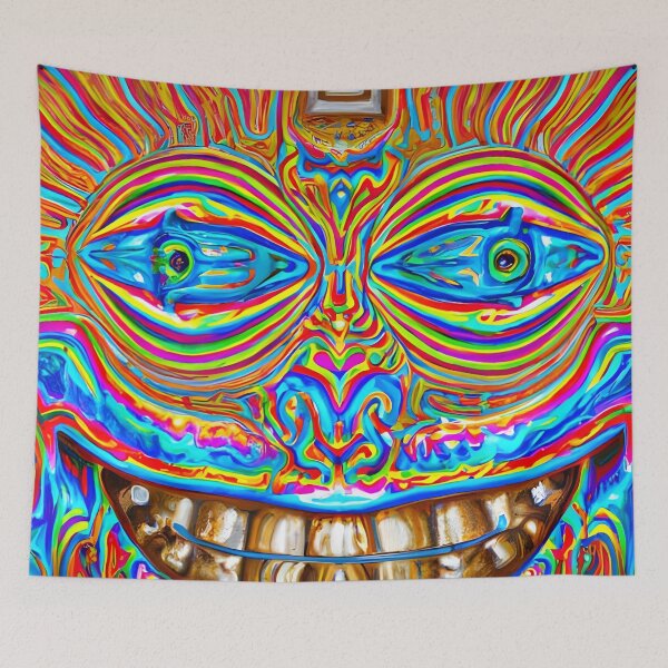 Aperçu de l'œuvre Peaking (1) - Art psychédélique trippant créée et vendue par TheThirdEye.