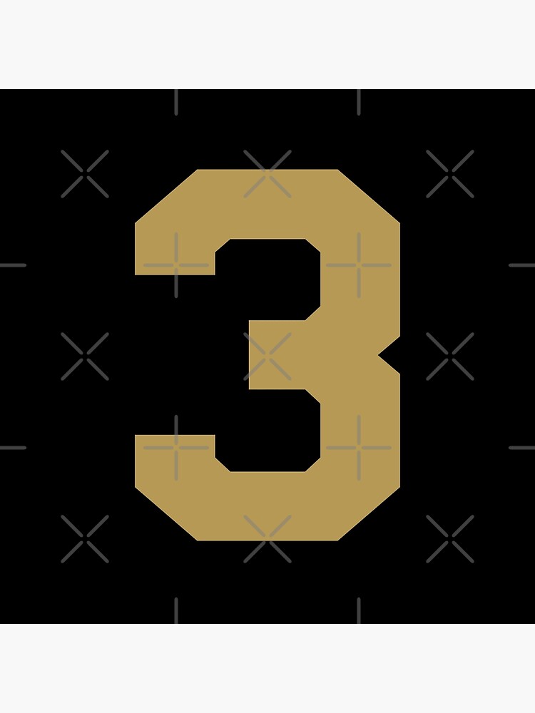 "Number 3, Gold one, Sports number 3" Poster for Sale by TheCultStuff