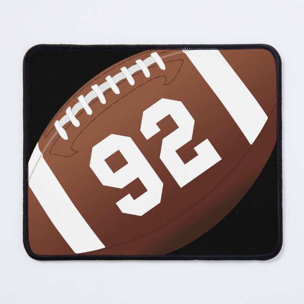 Item preview, American football ball number 92, ninety two designed and sold by TheCultStuff.