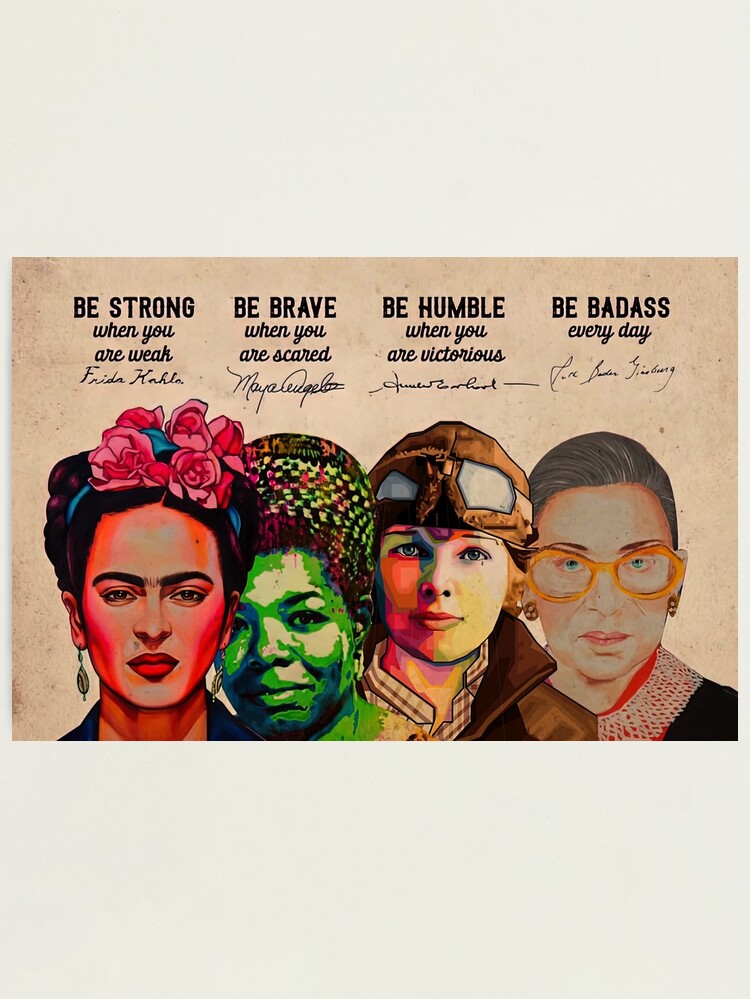 Feminist Art Print Set, Michelle Obama Art, Ruth Bader Ginsburg Print,  Frida Kahlo Art Print, Art Set of 3, Art for Teens Room, Office Art 