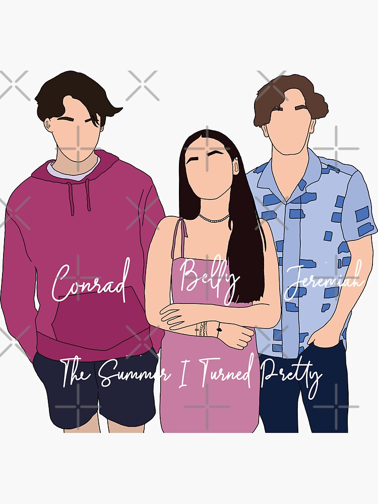 The Summer I Turned Pretty - Conrad, Belly and Jeremiah | Sticker