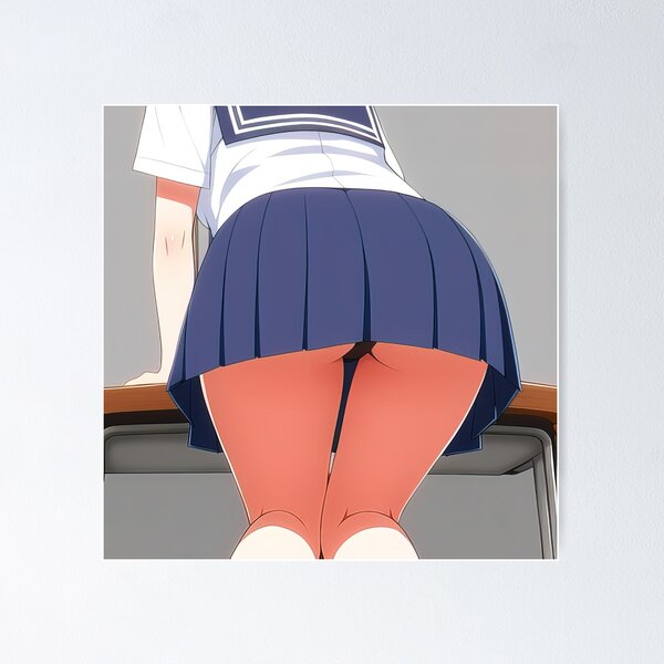 Anime schoolgirl panties Poster for Sale by 100PercentOtaku