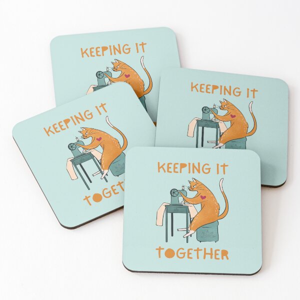 Item preview, Keeping It Together Cat Sewing Machine designed and sold by NinniShop.