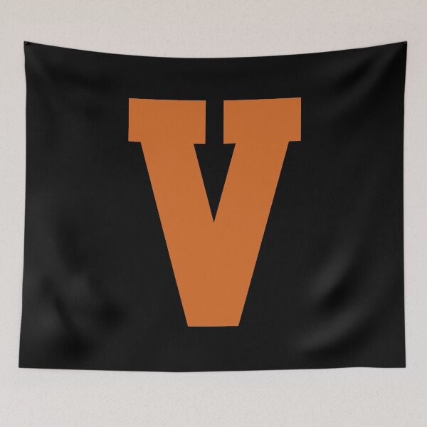 Item preview, Alphabet, Orange V, Sports letter V designed and sold by TheCultStuff.