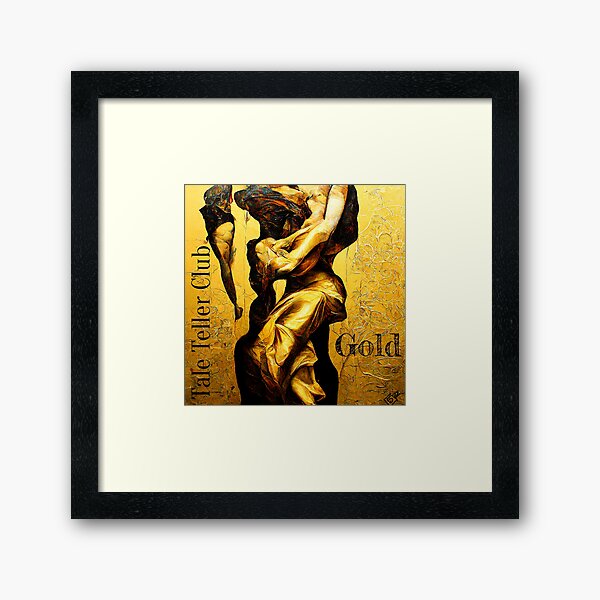 Gold Tale Teller Club Record Cover Art by iServalan Talk CDM Music Track Framed Art Print