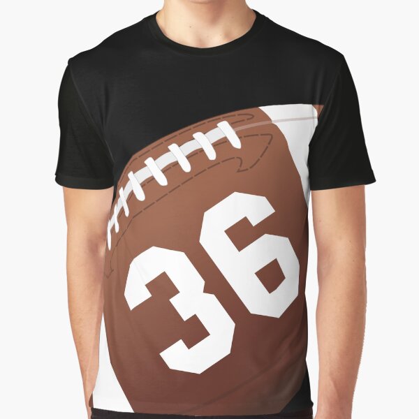 Artikel-Vorschau von American-Football-Ball Nummer 36, sechsunddreißig, designt und verkauft von TheCultStuff.