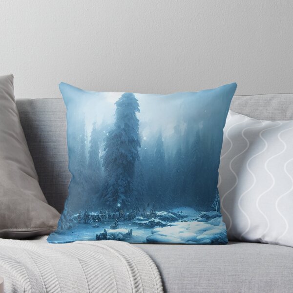 Item preview, FOG AND SNOW DURING THE DAY IN THE FOREST designed and sold by chatzous.