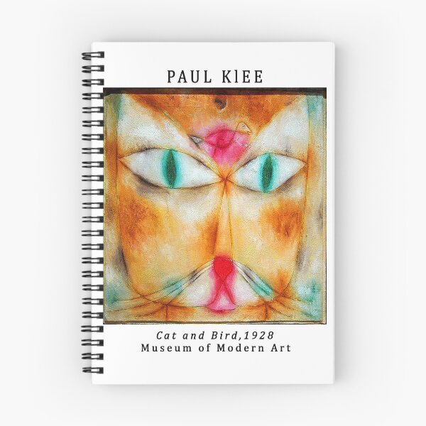 Item preview,  Bauhaus Paul Klee cat and bird,vintage museum exhibition ,paul klee paintings, designed and sold by Tamas Das.