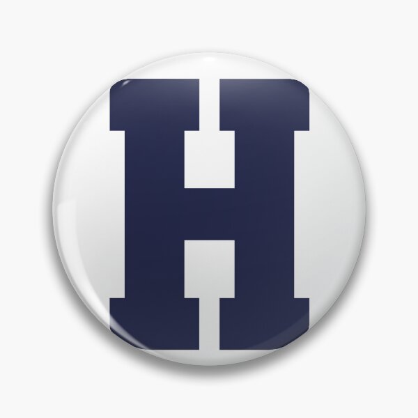 Item preview, Alphabet, Marine Blue H, Sports letter H navy designed and sold by TheCultStuff.