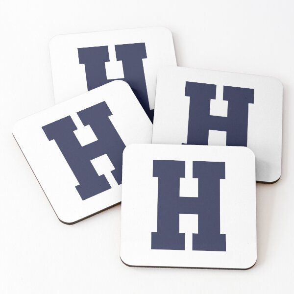 Item preview, Alphabet, Marine Blue H, Sports letter H navy designed and sold by TheCultStuff.