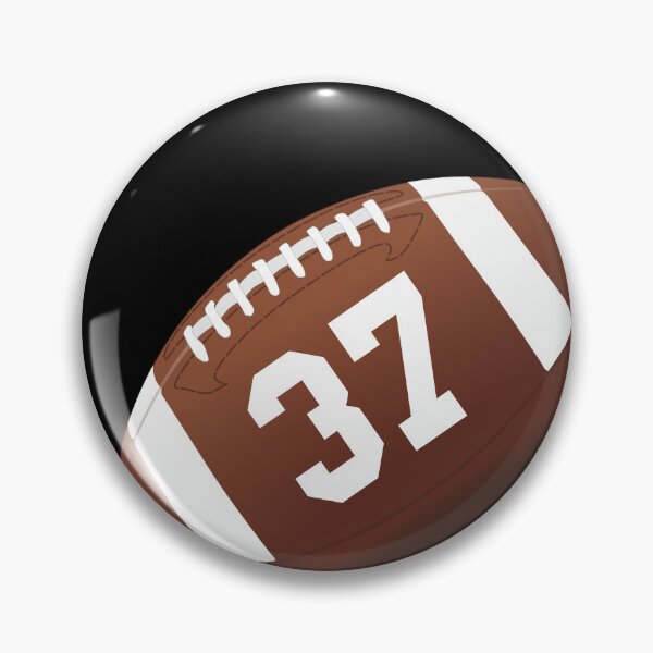 Item preview, American football ball number 37, thirty seven designed and sold by TheCultStuff.