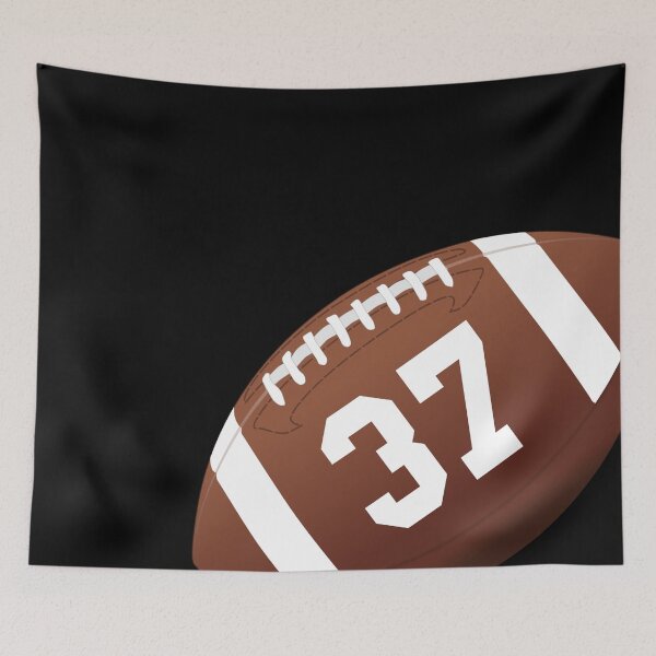 Item preview, American football ball number 37, thirty seven designed and sold by TheCultStuff.