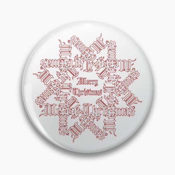 Item preview, Christmas Red Star, Merry Christmas Text Mandala Art designed and sold by KLP-Magick.