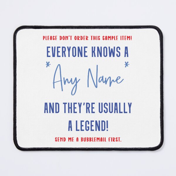 Item preview, Personalised Everyone Knows A *please don't order this sample - send a BubbleMail first* | A Legend designed and sold by mellibeedesigns.
