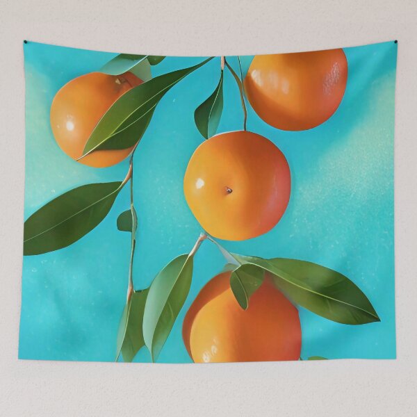 Item preview, branch with tangerines designed and sold by OverAltruist.