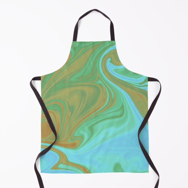 Item preview, Orange Yellow Turquoise Green Liquid Art. Liquid Marble. Abstract Design. designed and sold by Jason123za.