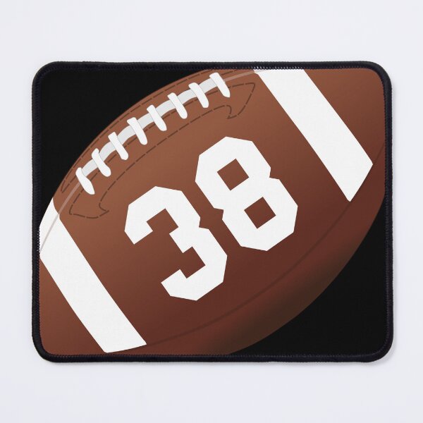 Item preview, American football ball number 38, thirty eight designed and sold by TheCultStuff.