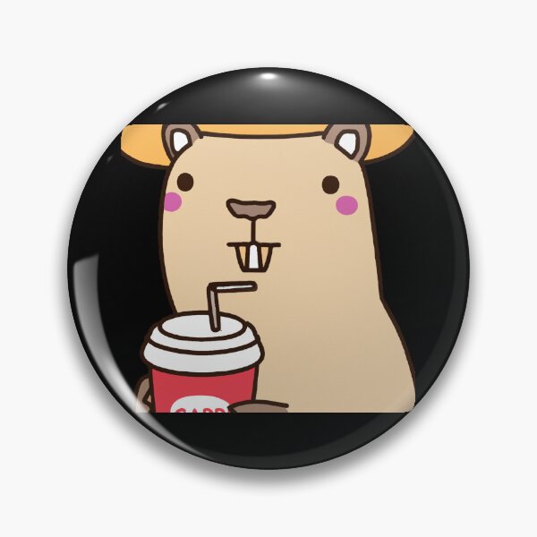 Item preview, Kawaii Nice Capybara having coffee  designed and sold by starnish.