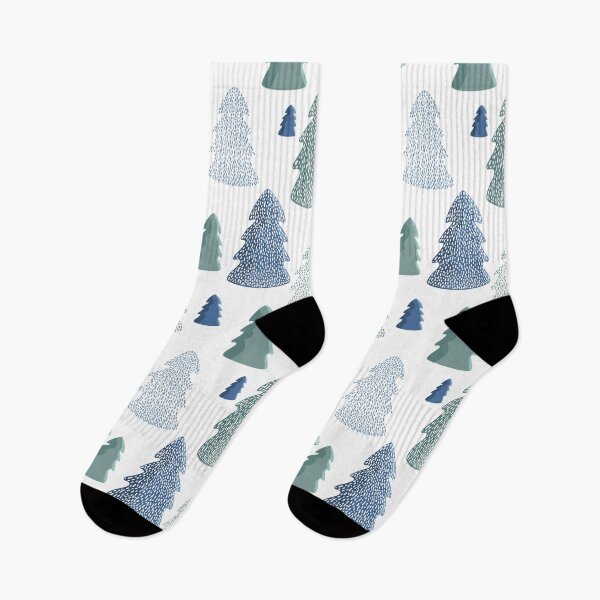 Item preview, Scandi forest winter pattern designed and sold by Eridanka.
